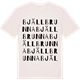 Vintage White t-shirt med Bjällbrunna ordlek t-shirt