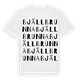 Bjällbrunna ordlek t-shirt