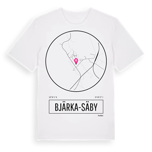 Bjärka-Säby t-shirt – ekologisk bomull t-shirt från Pinshirt