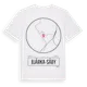 White t-shirt med Bjärka-Säby t-shirt