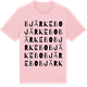 Pink Cotton t-shirt med Bjärkebo ordlek t-shirt