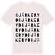 Vintage White t-shirt med Bjärkeryd ordlek t-shirt
