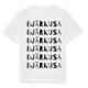 White t-shirt med Bjärkusa ordlek t-shirt