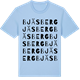 Blue Soul t-shirt med Bjäsberg ordlek t-shirt