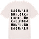 Vintage White t-shirt med Björkalund ordlek t-shirt