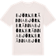 Vintage White t-shirt med Björkbränna ordlek t-shirt