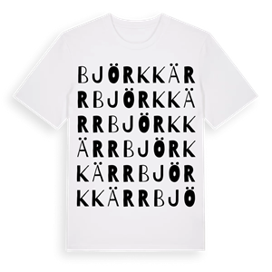 Björkkärr ordlek t-shirt – ekologisk bomull t-shirt från Pinshirt