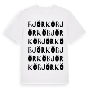 Björkö ordlek t-shirt – ekologisk bomull t-shirt från Pinshirt