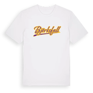 Björksfall baseball t-shirt – ekologisk bomull t-shirt från PinShirt