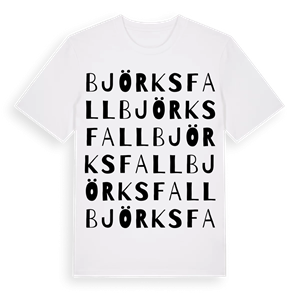 Björksfall ordlek t-shirt – ekologisk bomull t-shirt från PinShirt