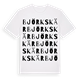 Björkskär ordlek t-shirt