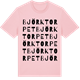 Pink Cotton t-shirt med Björktorpet ordlek t-shirt