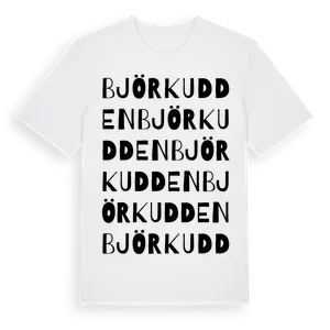 Björkudden ordlek t-shirt – ekologisk bomull t-shirt från Pinshirt