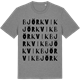 Mid Heather Gray t-shirt med Björkvik ordlek t-shirt