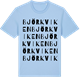 Blue Soul t-shirt med Björkviken ordlek t-shirt