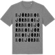Mid Heather Gray t-shirt med Björnbo ordlek t-shirt
