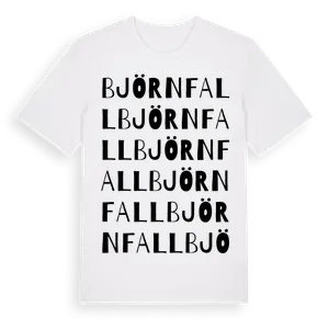 Björnfall ordlek t-shirt – ekologisk bomull t-shirt från Pinshirt