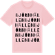 Pink Cotton t-shirt med Björnhällen ordlek t-shirt