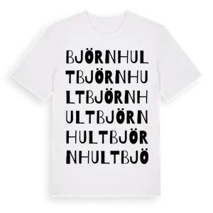 Björnhult ordlek t-shirt – ekologisk bomull t-shirt från Pinshirt