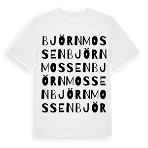 Björnmossen ordlek t-shirt – ekologisk bomull t-shirt från PinShirt