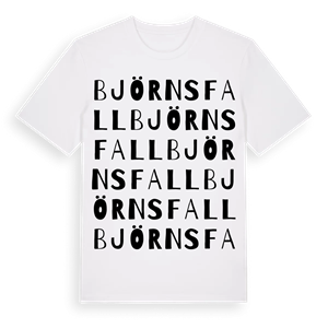 Björnsfall ordlek t-shirt – ekologisk bomull t-shirt från Pinshirt