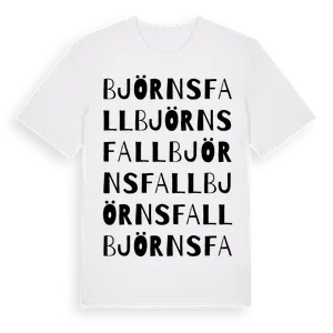 Björnsfall ordlek t-shirt – ekologisk bomull t-shirt från Pinshirt