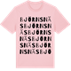 Pink Cotton t-shirt med Björnsnäs ordlek t-shirt