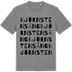 Mid Heather Gray t-shirt med Björnstens äng ordlek t-shirt