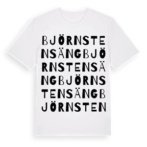 Björnstens äng ordlek t-shirt – ekologisk bomull t-shirt från Pinshirt