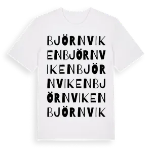 Björnviken ordlek t-shirt – ekologisk bomull t-shirt från Pinshirt