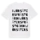 White t-shirt med Björsäters Prästgård ordlek t-shirt