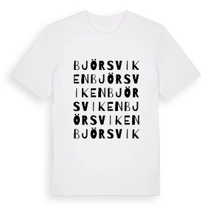 Björsviken ordlek t-shirt – ekologisk bomull t-shirt från Pinshirt