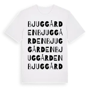 Bjuggården ordlek t-shirt – ekologisk bomull t-shirt från Pinshirt