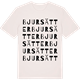 Vintage White t-shirt med Bjursätter ordlek t-shirt