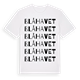 Blå havet ordlek t-shirt