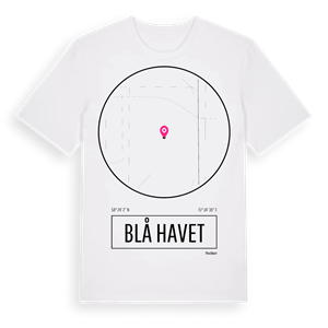 Blå havet t-shirt – ekologisk bomull t-shirt från Pinshirt