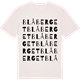 Vintage White t-shirt med Blåberget ordlek t-shirt