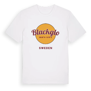 Blackglo cirkel t-shirt – ekologisk bomull t-shirt från Pinshirt