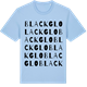 Blue Soul t-shirt med Blackglo ordlek t-shirt