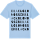 Blue Soul t-shirt med Blackglomossen ordlek t-shirt