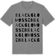 Mid Heather Gray t-shirt med Blackglomossen ordlek t-shirt