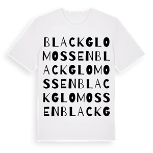 Blackglomossen ordlek t-shirt – ekologisk bomull t-shirt från Pinshirt