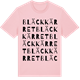 Pink Cotton t-shirt med Bläckkärret ordlek t-shirt