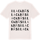 Vintage White t-shirt med Blacknäs ordlek t-shirt