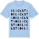 Blue Soul t-shirt med Blackstad ordlek t-shirt