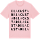 Pink Cotton t-shirt med Blackstad ordlek t-shirt