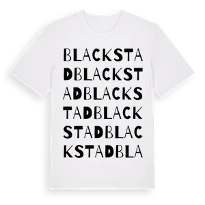 Blackstad ordlek t-shirt – ekologisk bomull t-shirt från Pinshirt