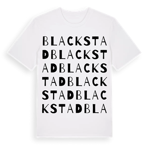 Blackstad ordlek t-shirt – ekologisk bomull t-shirt från Pinshirt