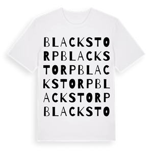 Blackstorp ordlek t-shirt – ekologisk bomull t-shirt från Pinshirt