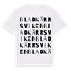 Bladkärrsviken ordlek t-shirt